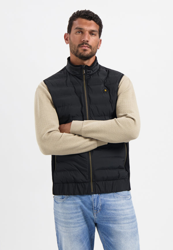 Padded bodywarmer | Black
