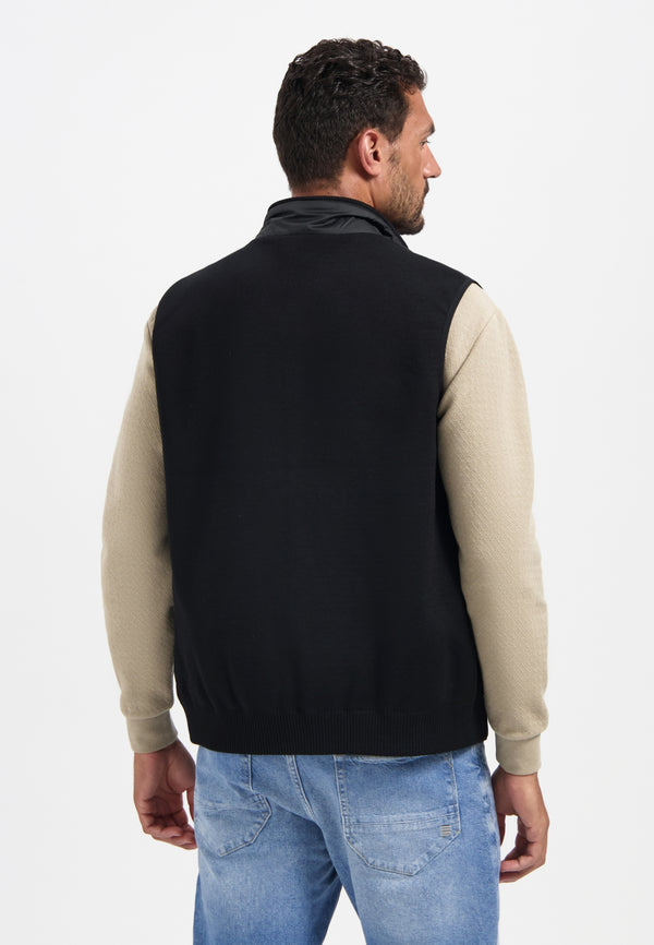 Padded bodywarmer | Black