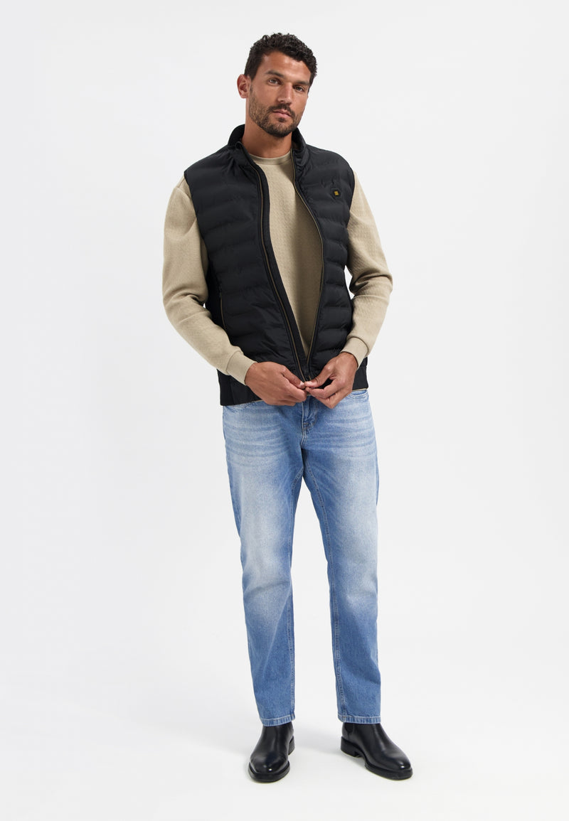 Padded bodywarmer | Black