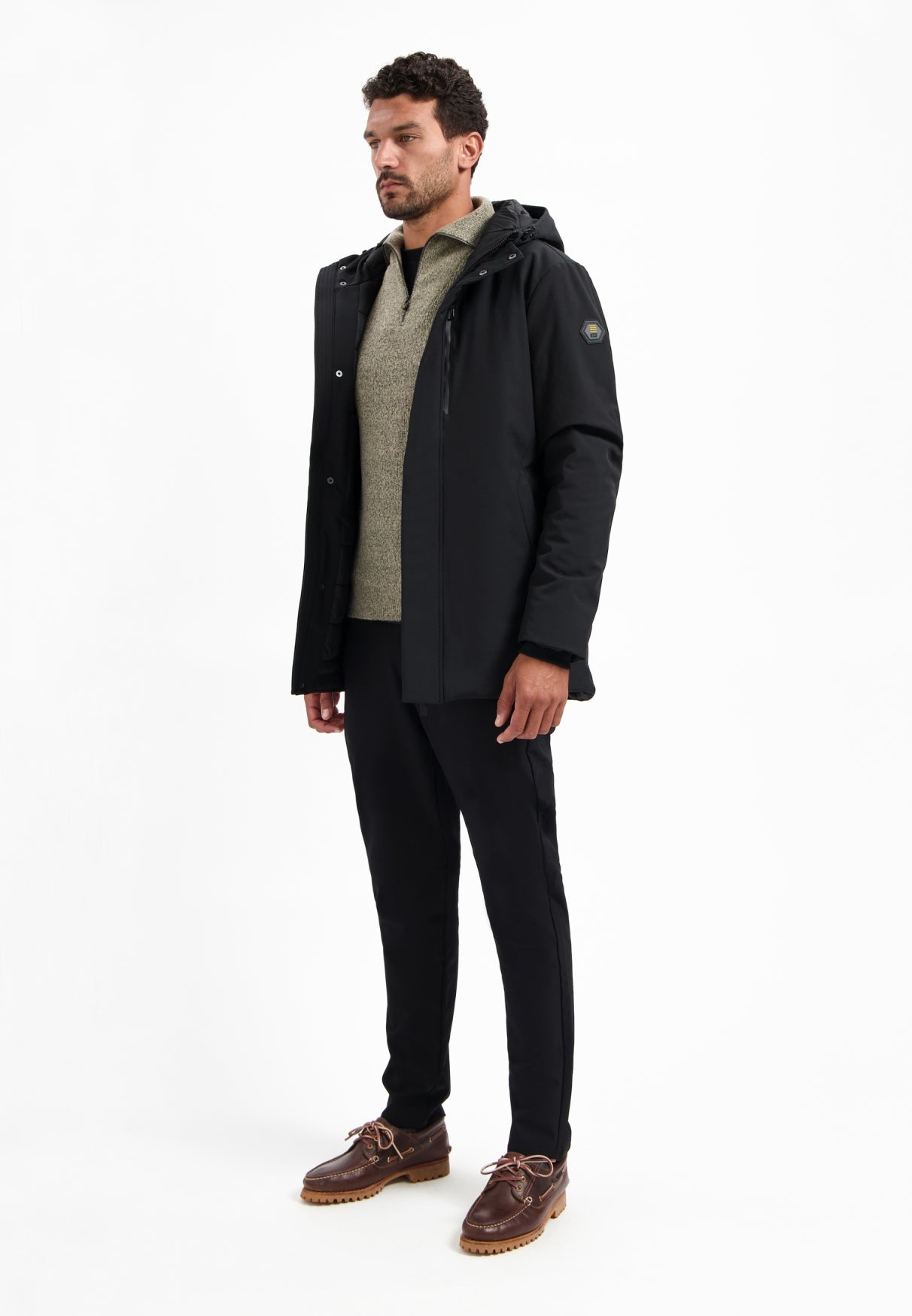 Softshell parka | Black