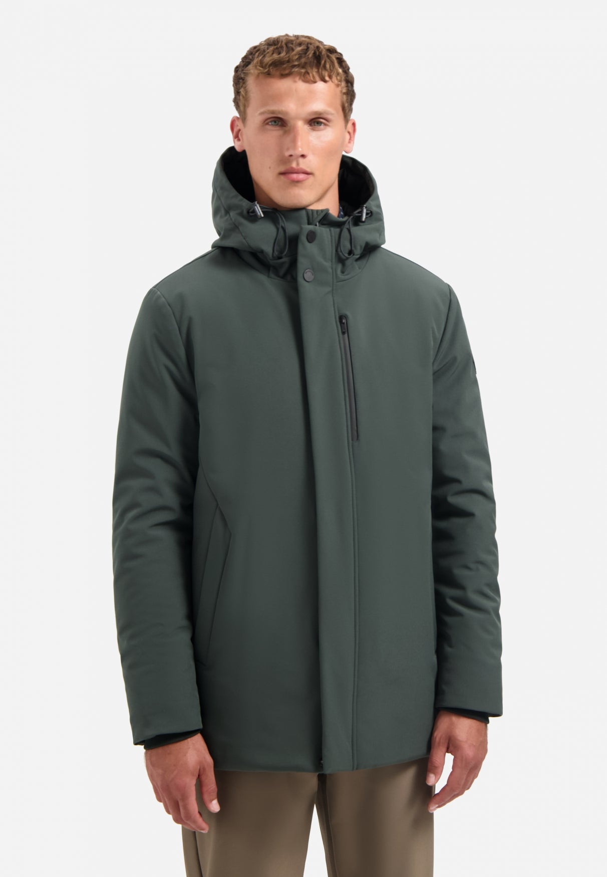 Softshell parka | Dark Steel