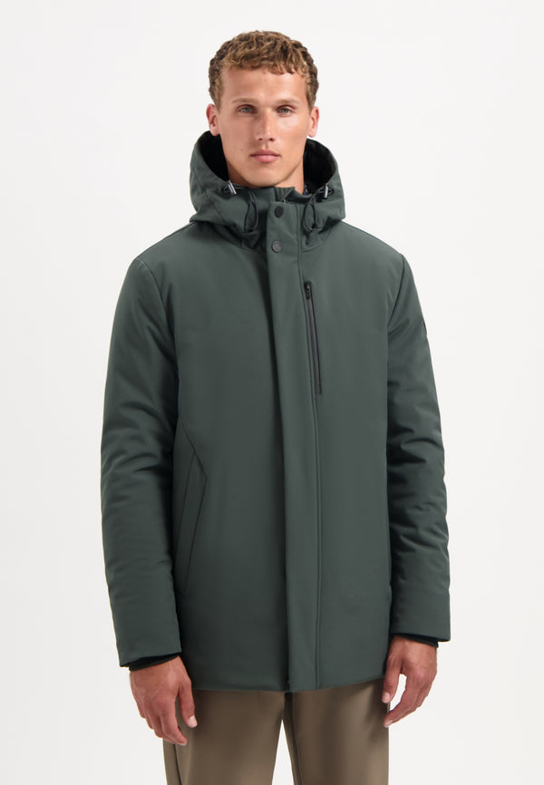 Softshell parka | Dark Steel