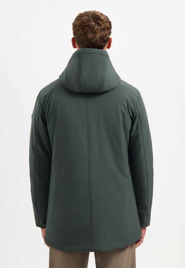Softshell parka | Dark Steel