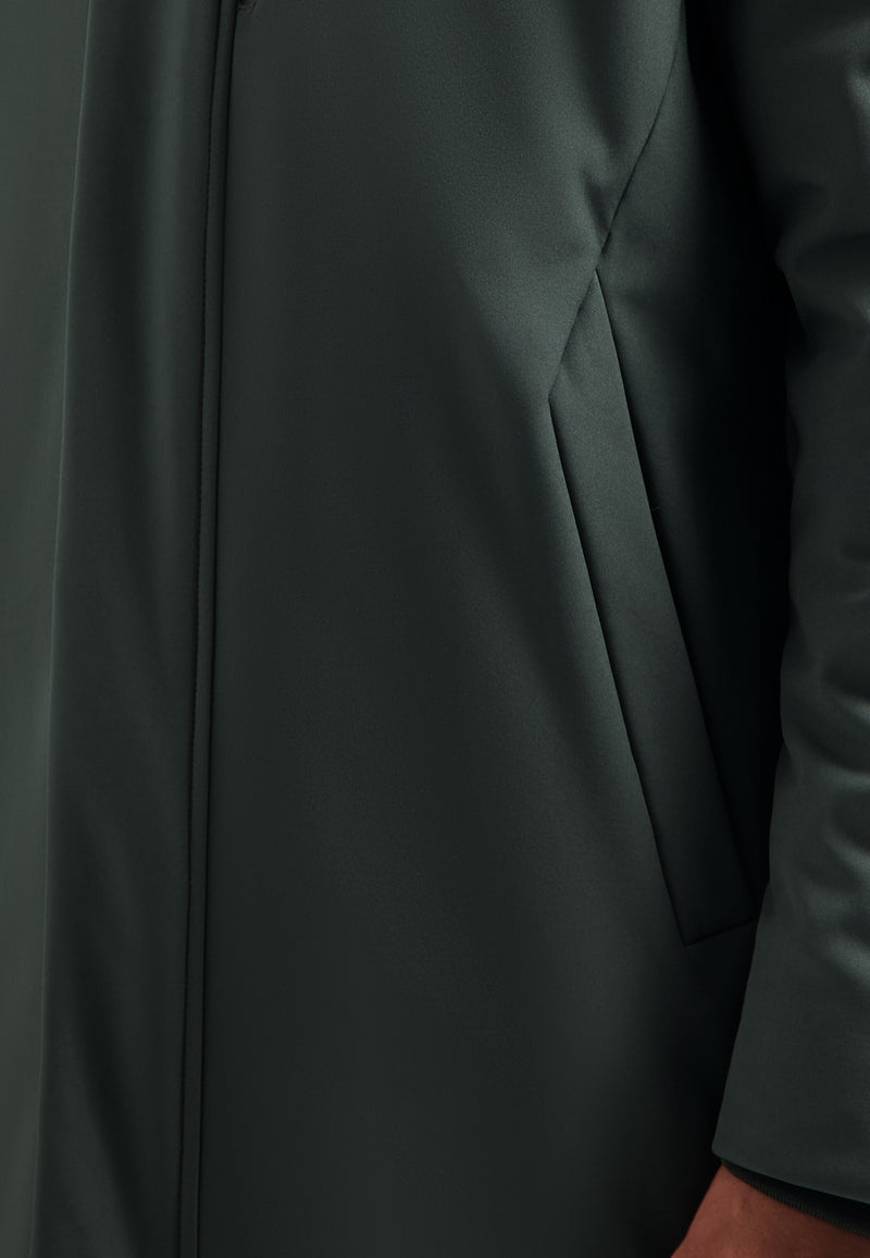 Softshell parka | Dark Steel