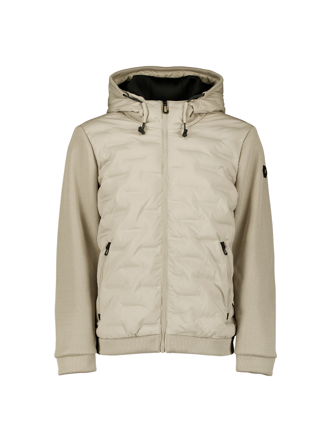 Knitted sleeve jacket | Stone
