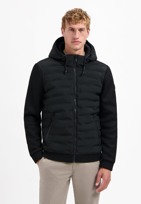 Knitted sleeve jacket | Black
