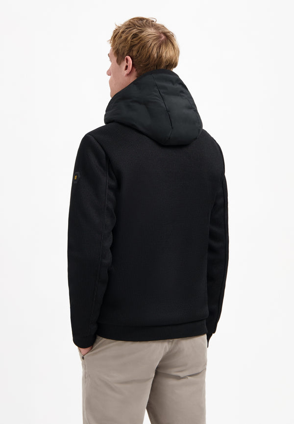 Knitted sleeve jacket | Black