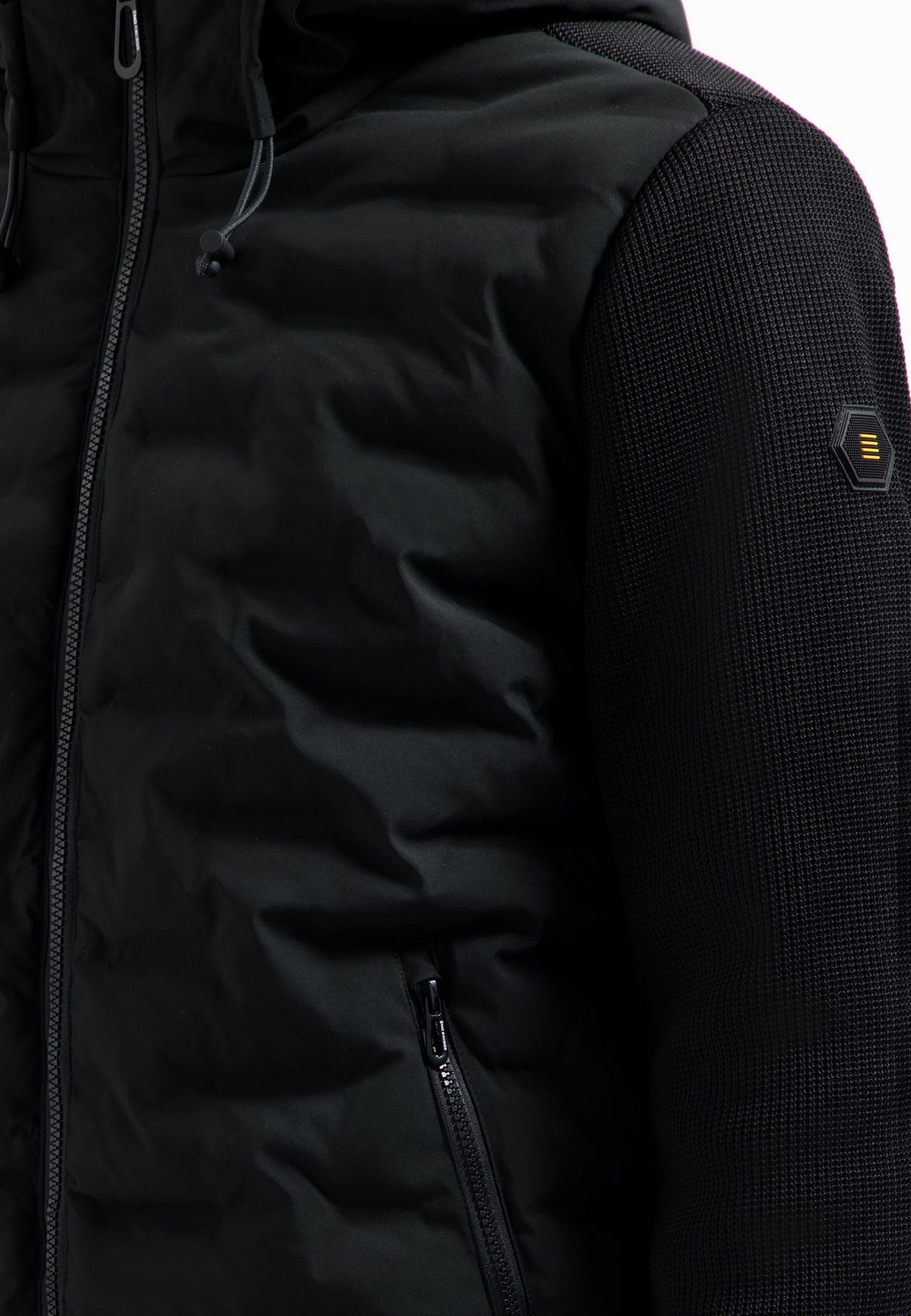 Knitted sleeve jacket | Black