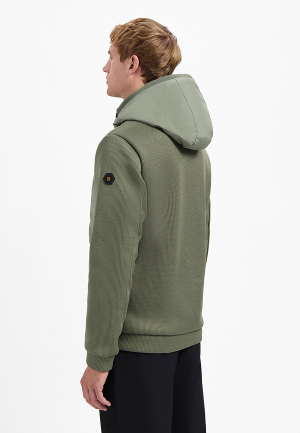 Knitted sleeve jacket | Steel