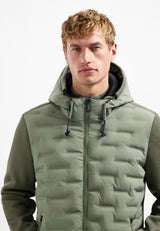 Knitted sleeve jacket | Steel