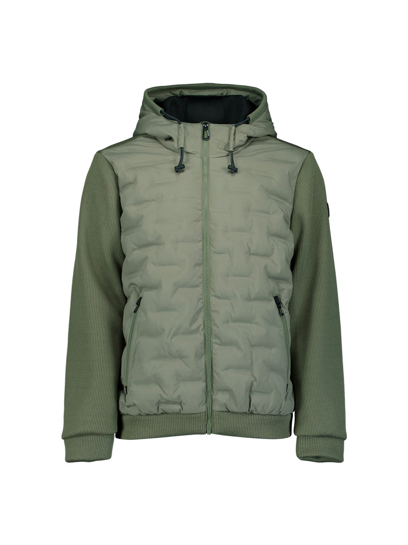 Knitted sleeve jacket | Steel