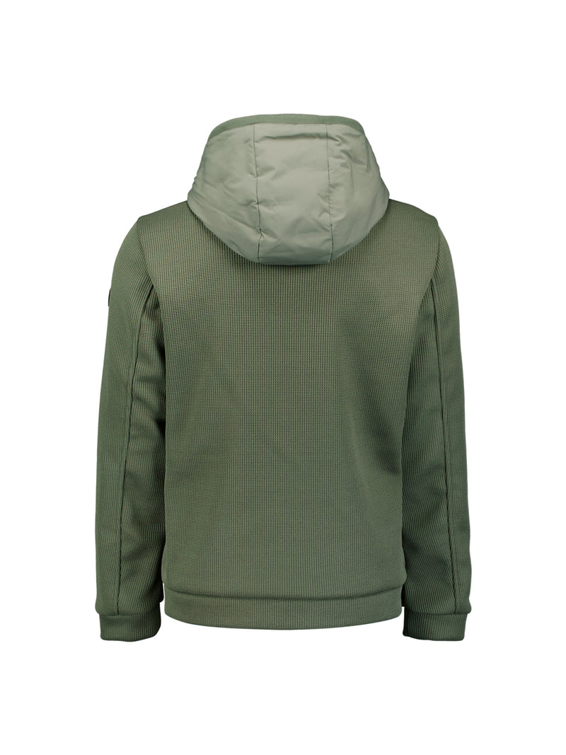 Knitted sleeve jacket | Steel