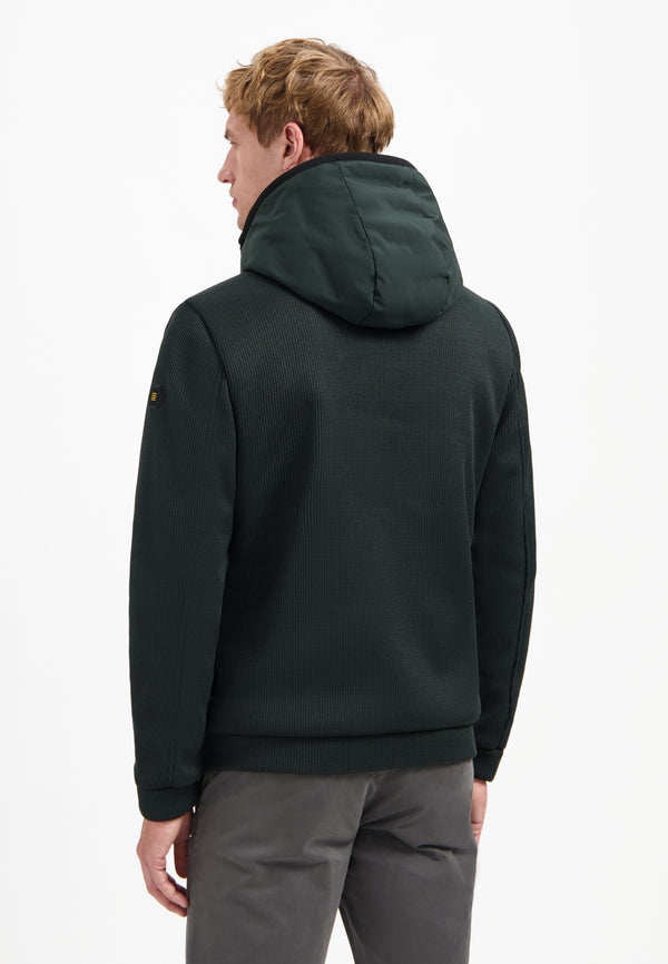 Knitted sleeve jacket | Dark Steel