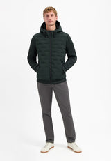 Knitted sleeve jacket | Dark Steel
