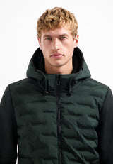 Knitted sleeve jacket | Dark Steel