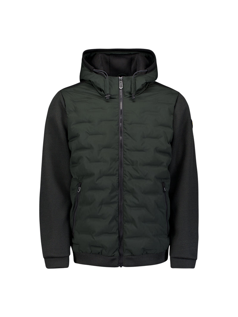 Knitted sleeve jacket | Dark Steel