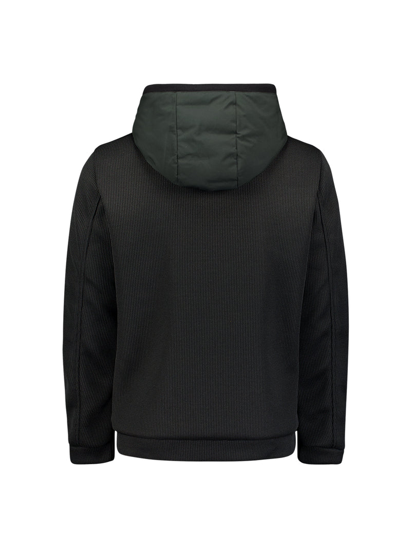 Knitted sleeve jacket | Dark Steel