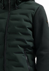 Knitted sleeve jacket | Dark Steel