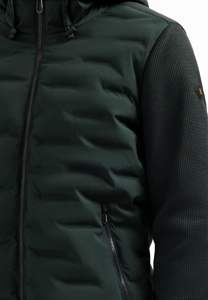 Knitted sleeve jacket | Dark Steel