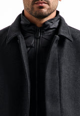 Double closure wool blend coat | Antra Melange