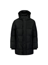Long padded parka | Black