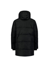 Long padded parka | Black