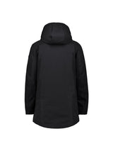 Hooded long parka | Black
