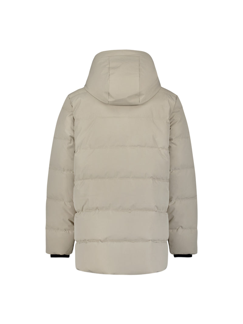 Long padded parka | Stone