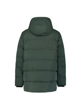 Long padded parka | Dark Steel