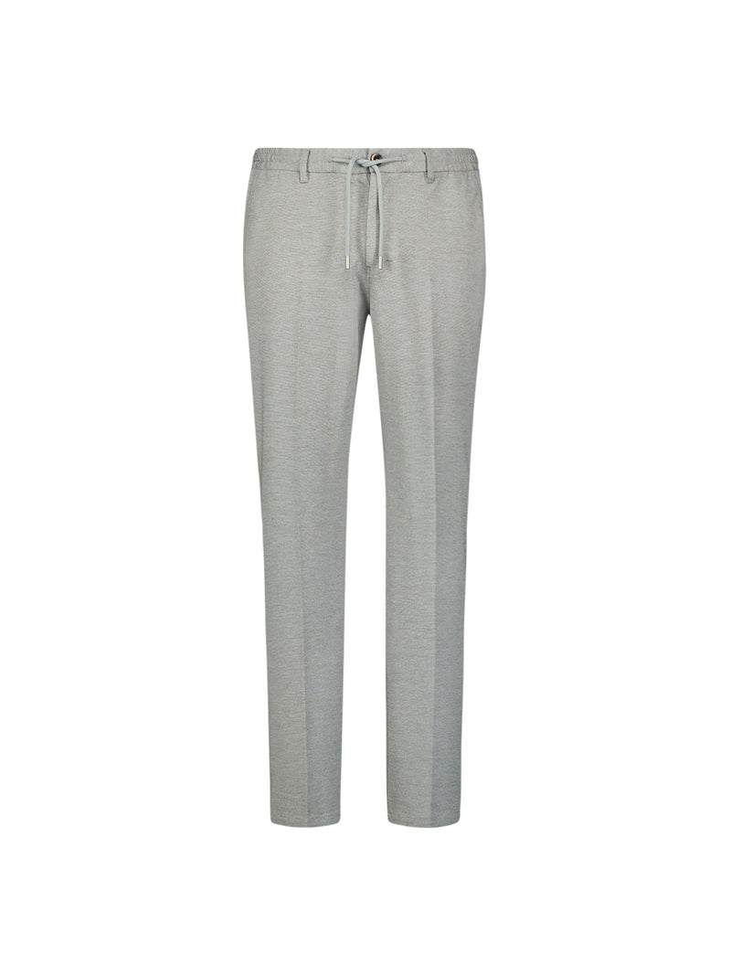 Melange jersey trousers | Grey Melange