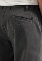 Melange chino stretch trousers | Grey Melange