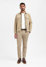Ribbed corduroy trousers | Sand