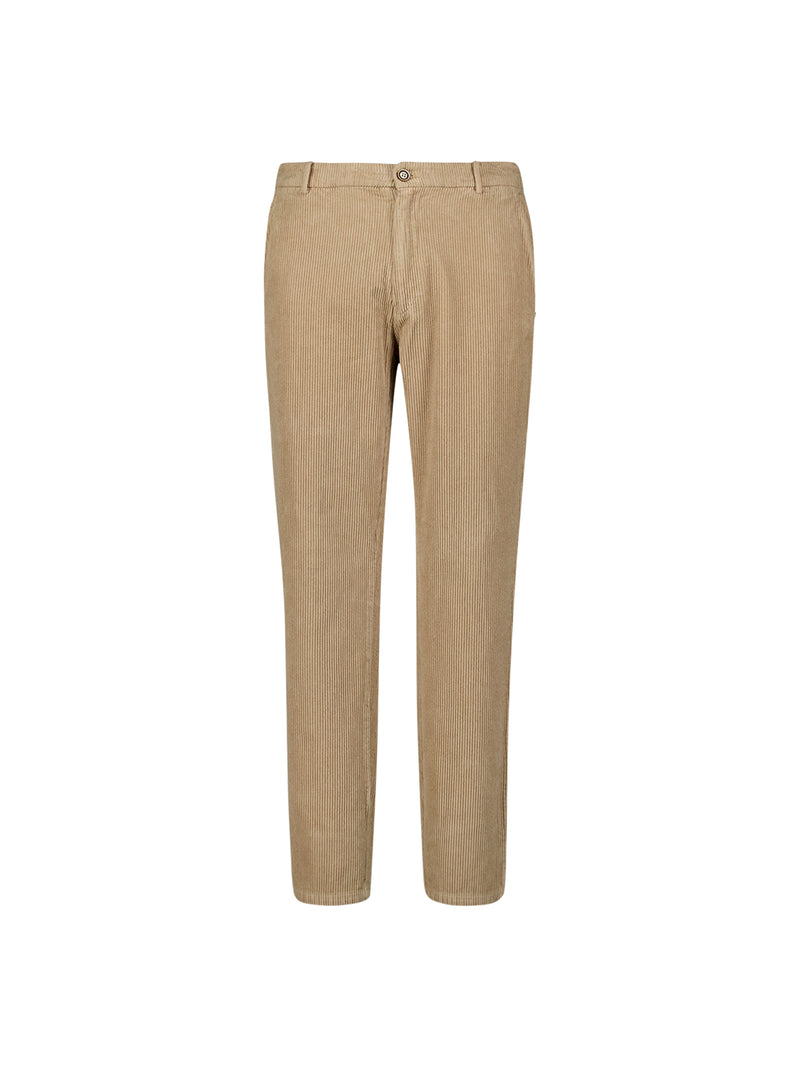 Ribbed corduroy trousers | Sand