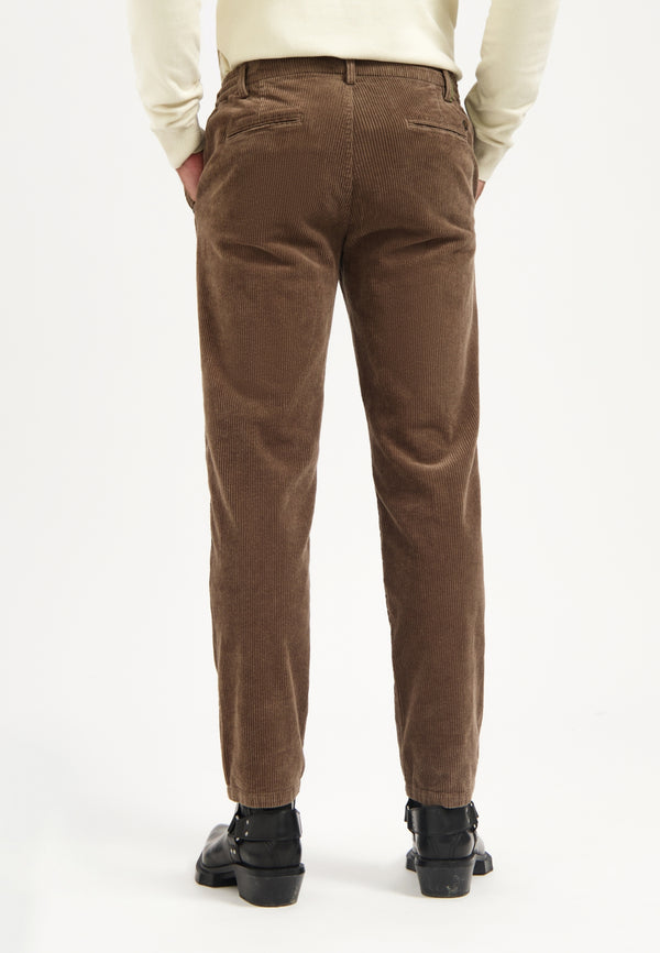 Ribbed corduroy trousers | Taupe