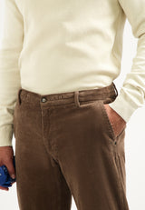 Ribbed corduroy trousers | Taupe