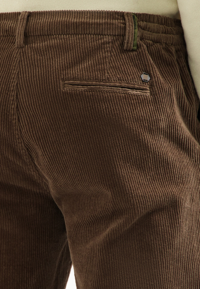 Ribbed corduroy trousers | Taupe