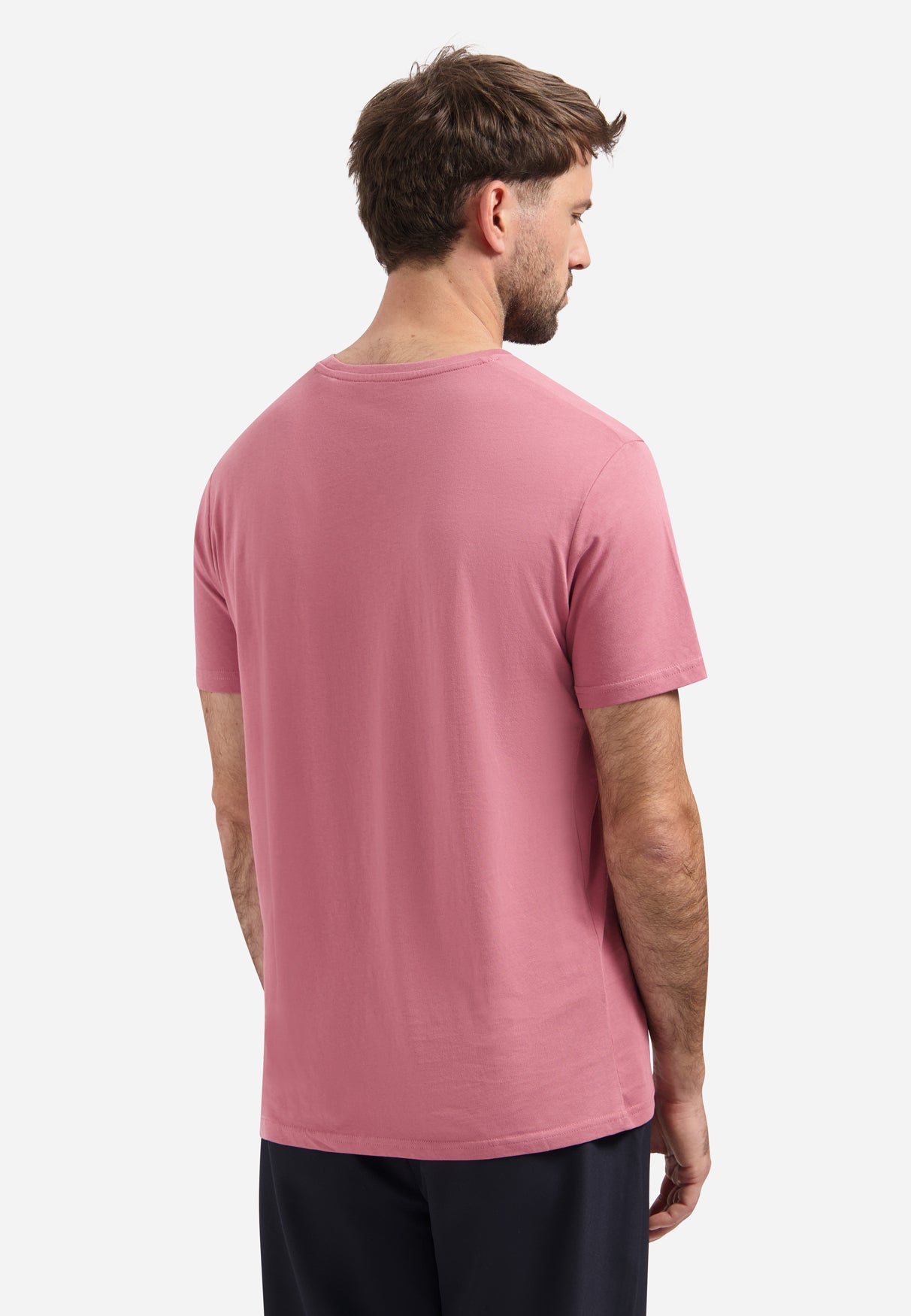 Crew Neck T-Shirt | Old Pink