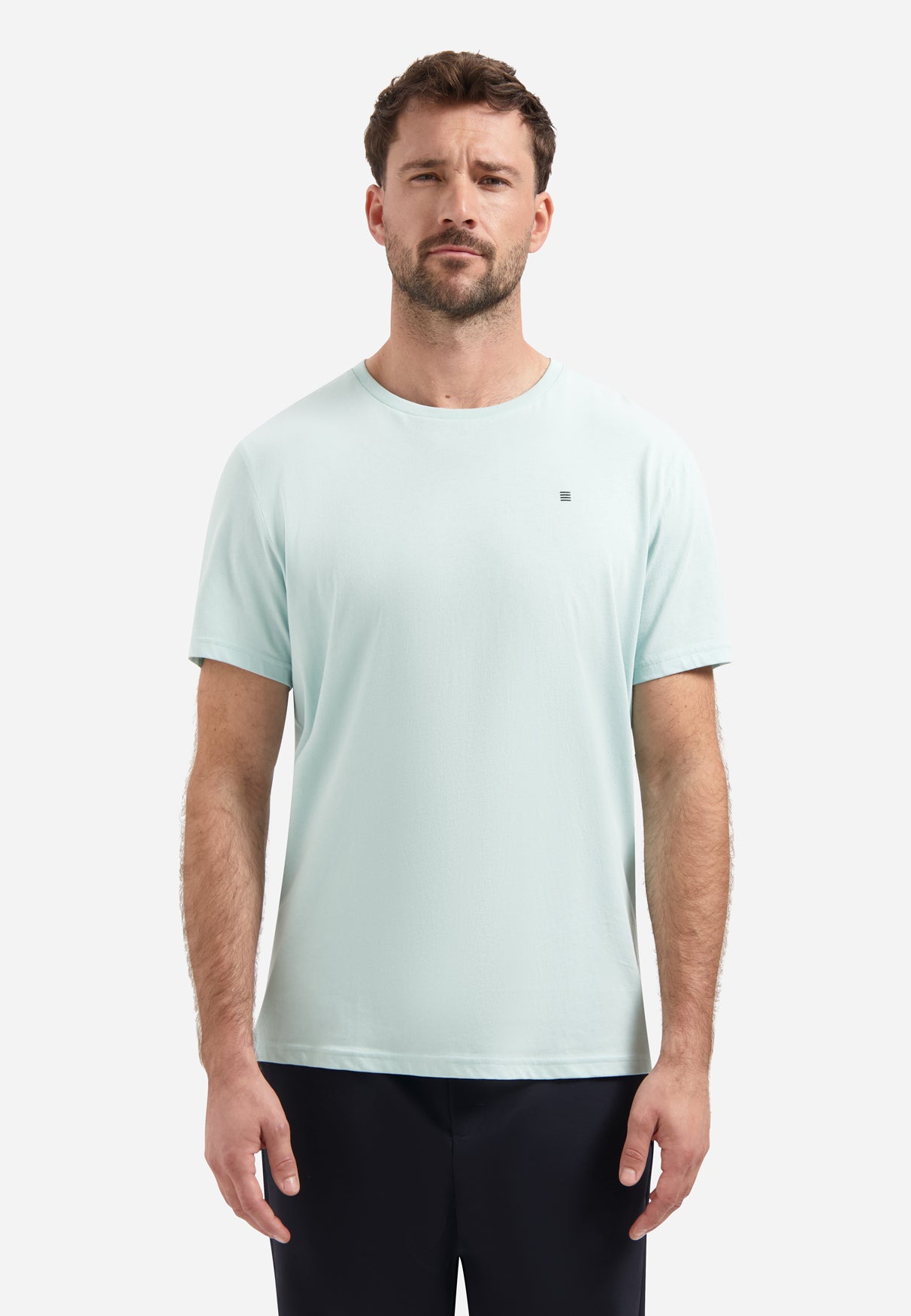 Crew Neck T-Shirt | Arctic Blue