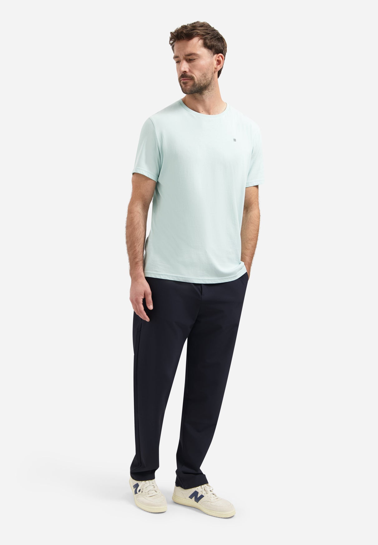 Crew Neck T-Shirt | Arctic Blue
