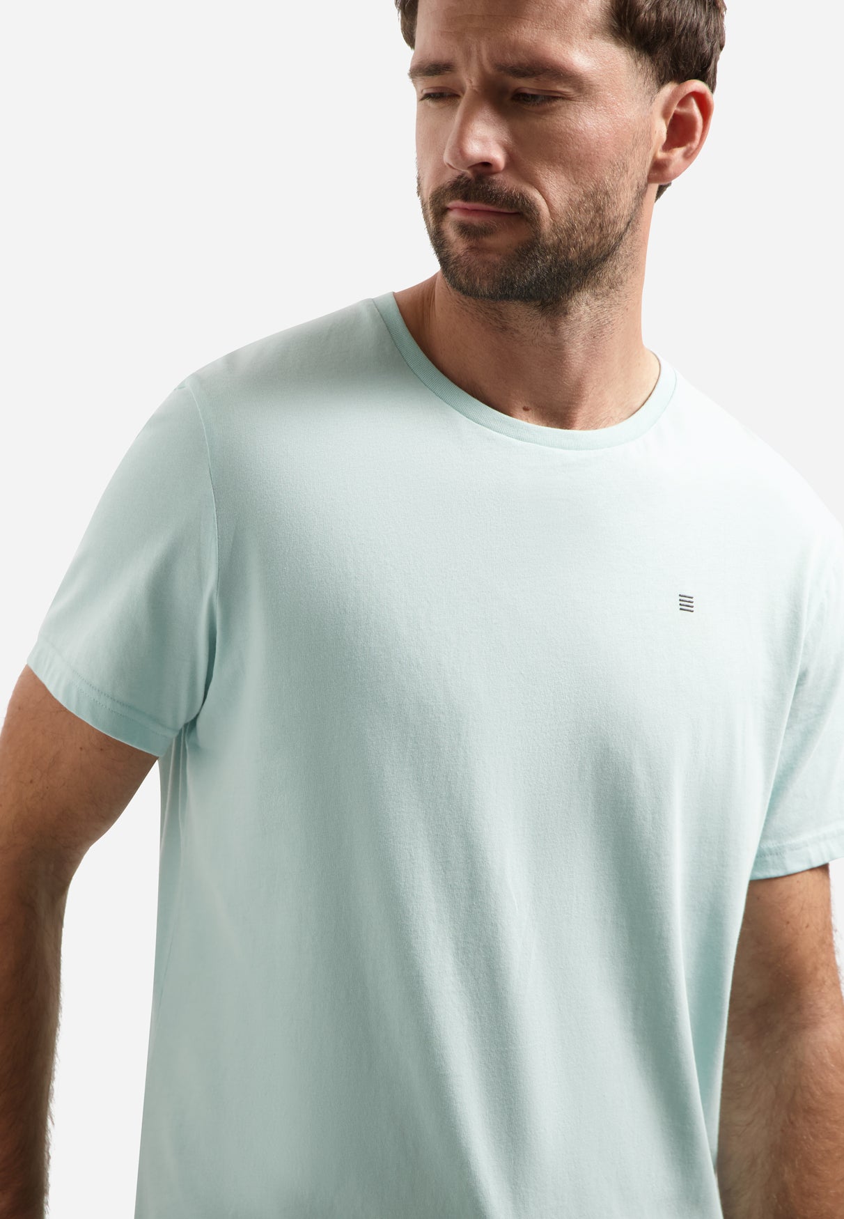 Crew Neck T-Shirt | Arctic Blue