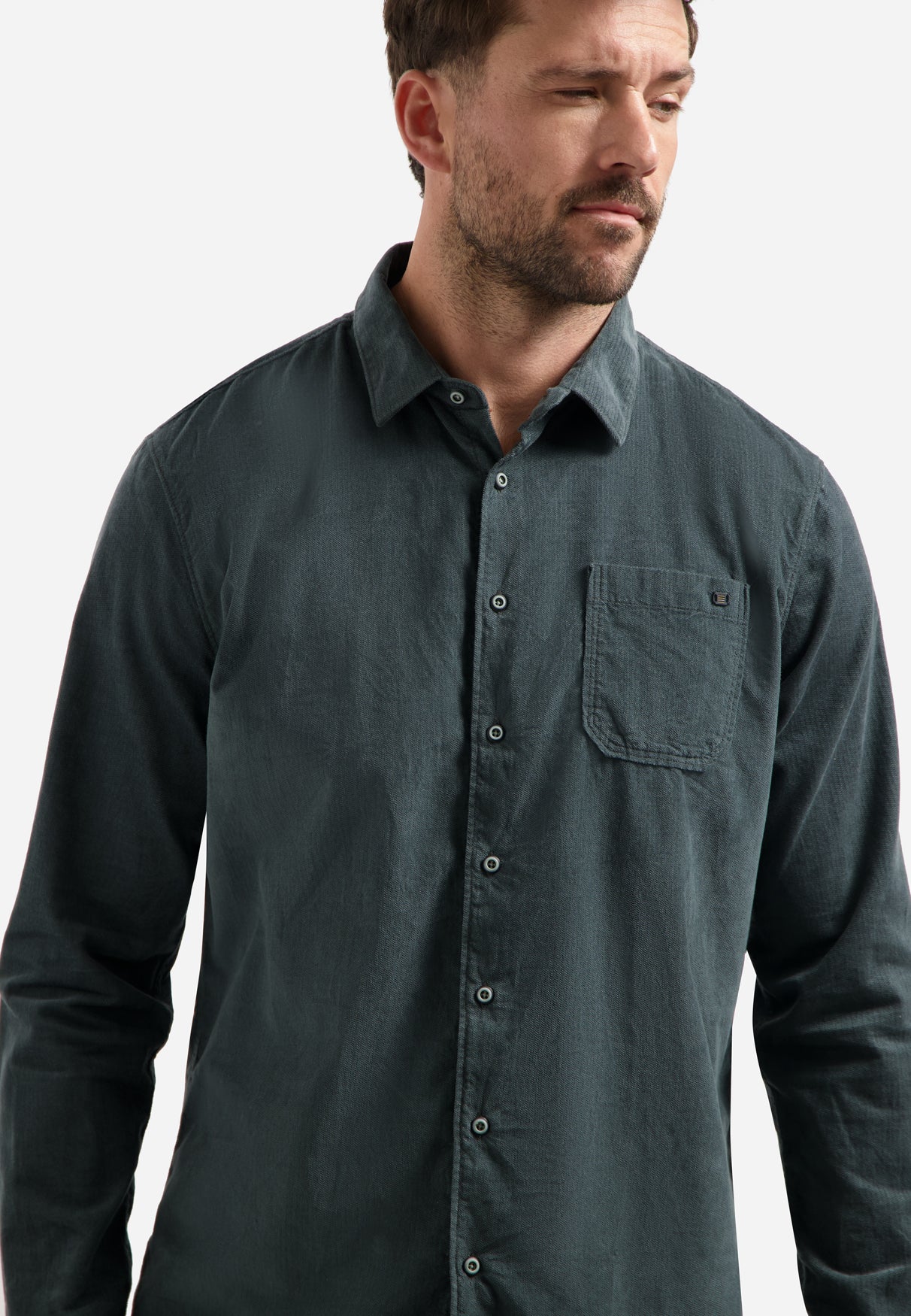 Corduroy shirt | Dark Steel