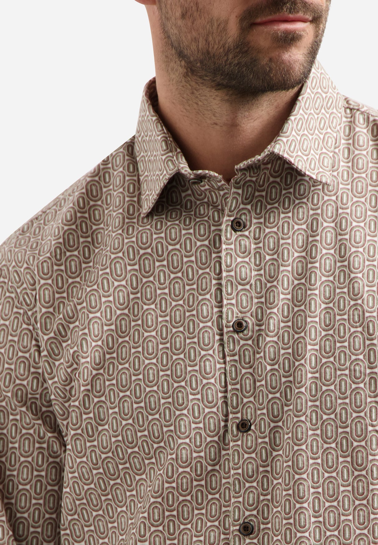 Printed shirt | Red Wine