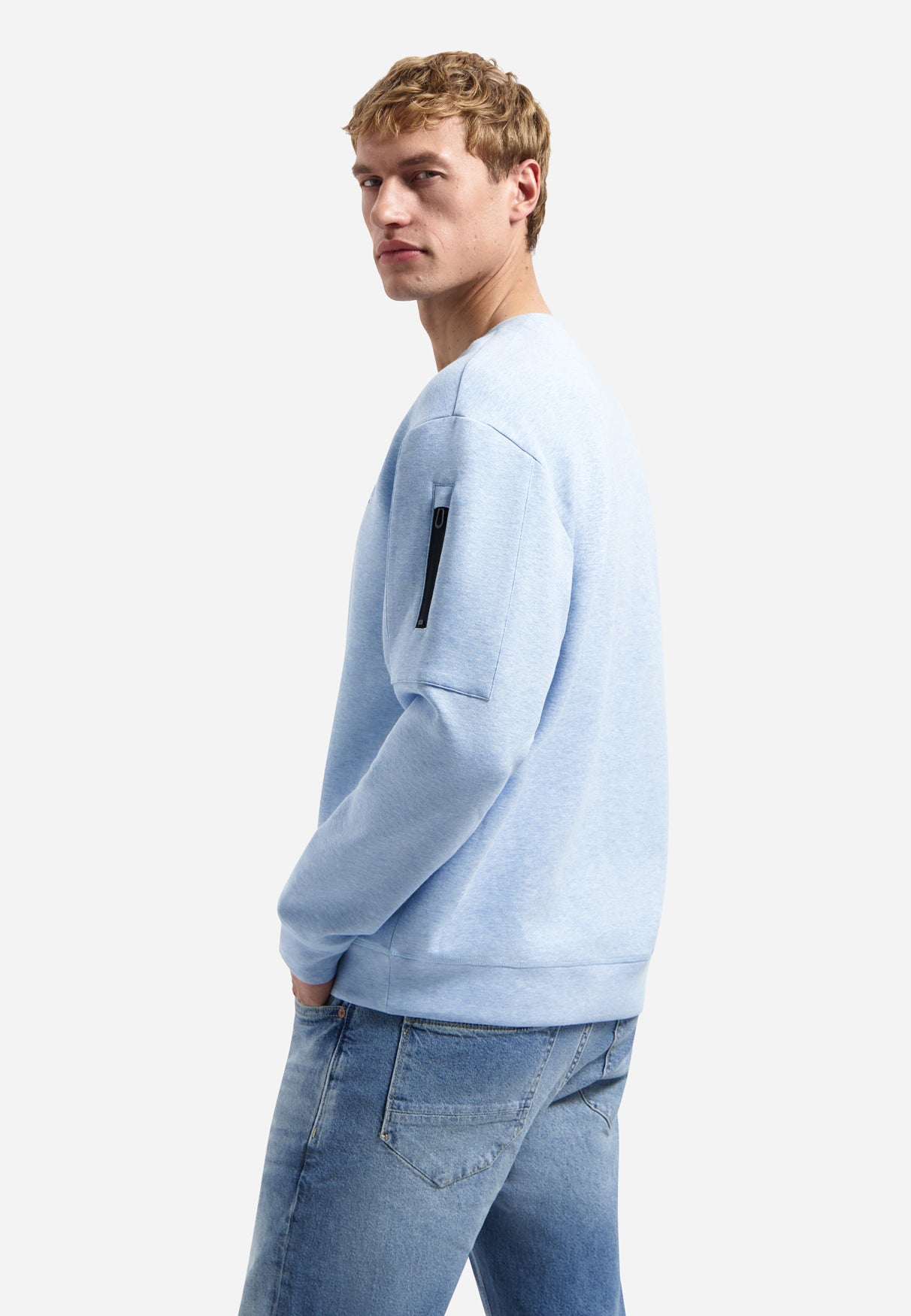 Mélange sweater | Blue