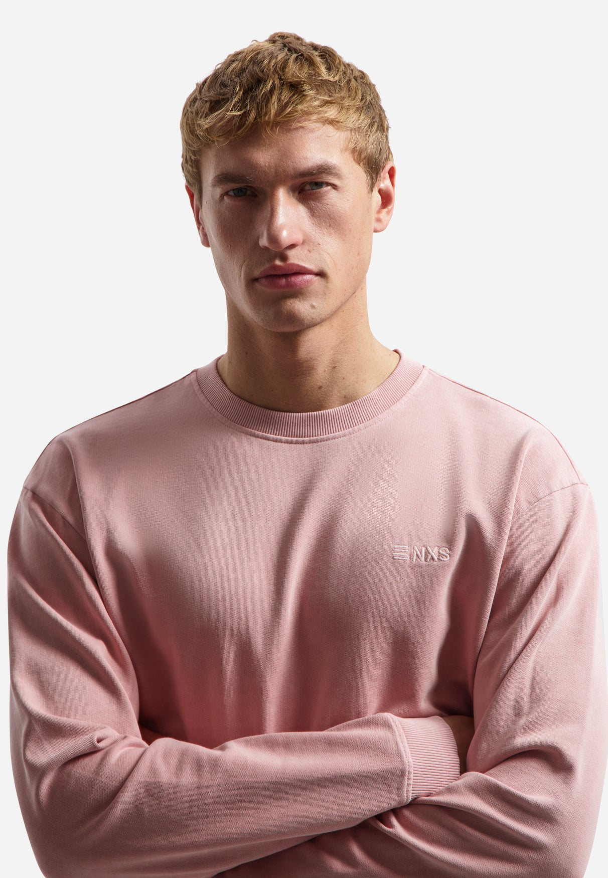 Garment-dyed sweater | Light Mauve