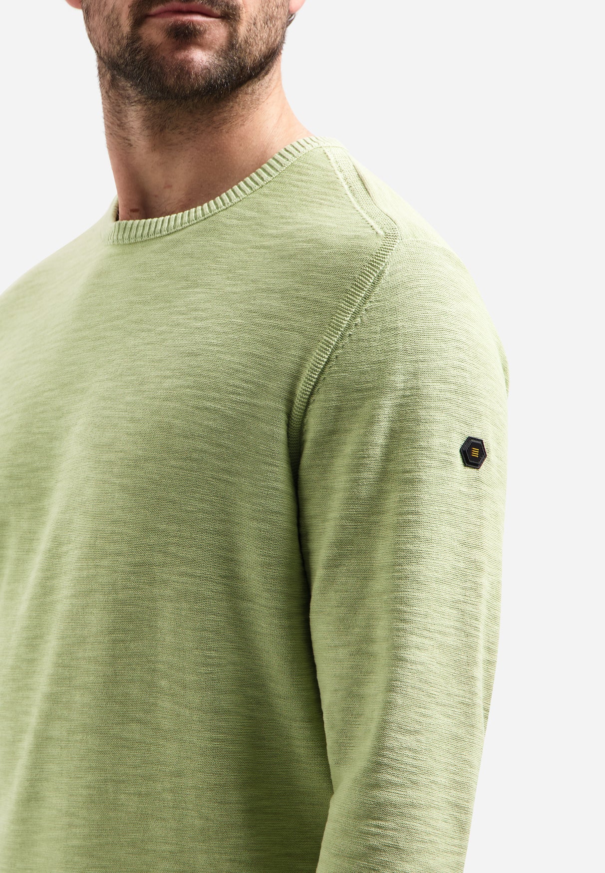 Fine-knit sweater | Green
