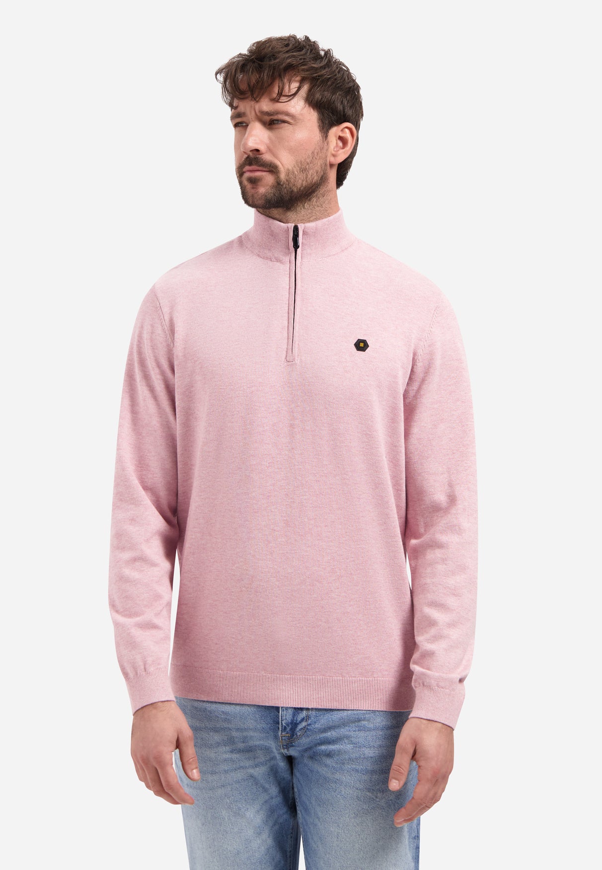 Half-zip sweater | Light Mauve