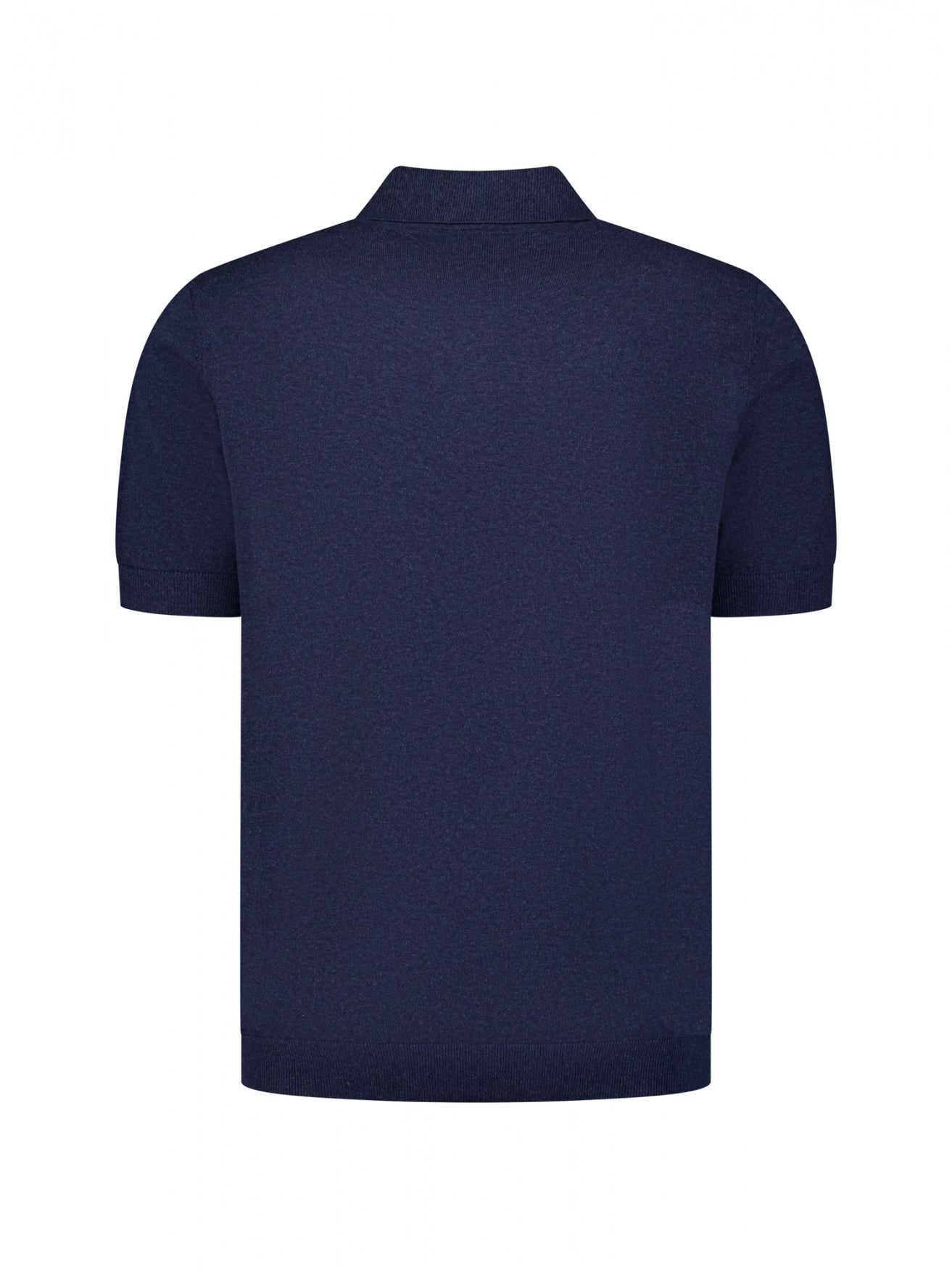 Knitted polo shirt with half-zip | Night