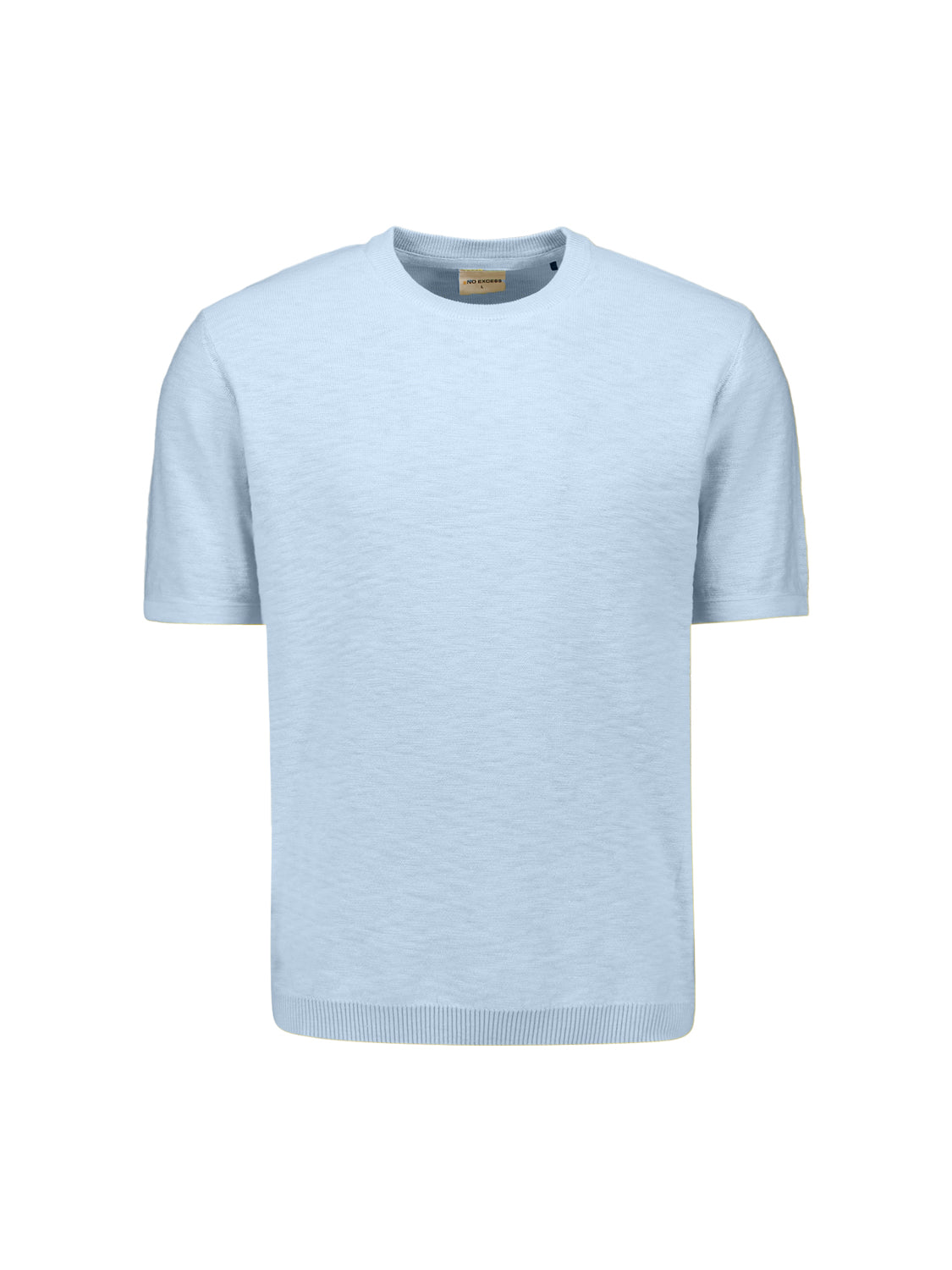 Knitted slub T-shirt | Blue