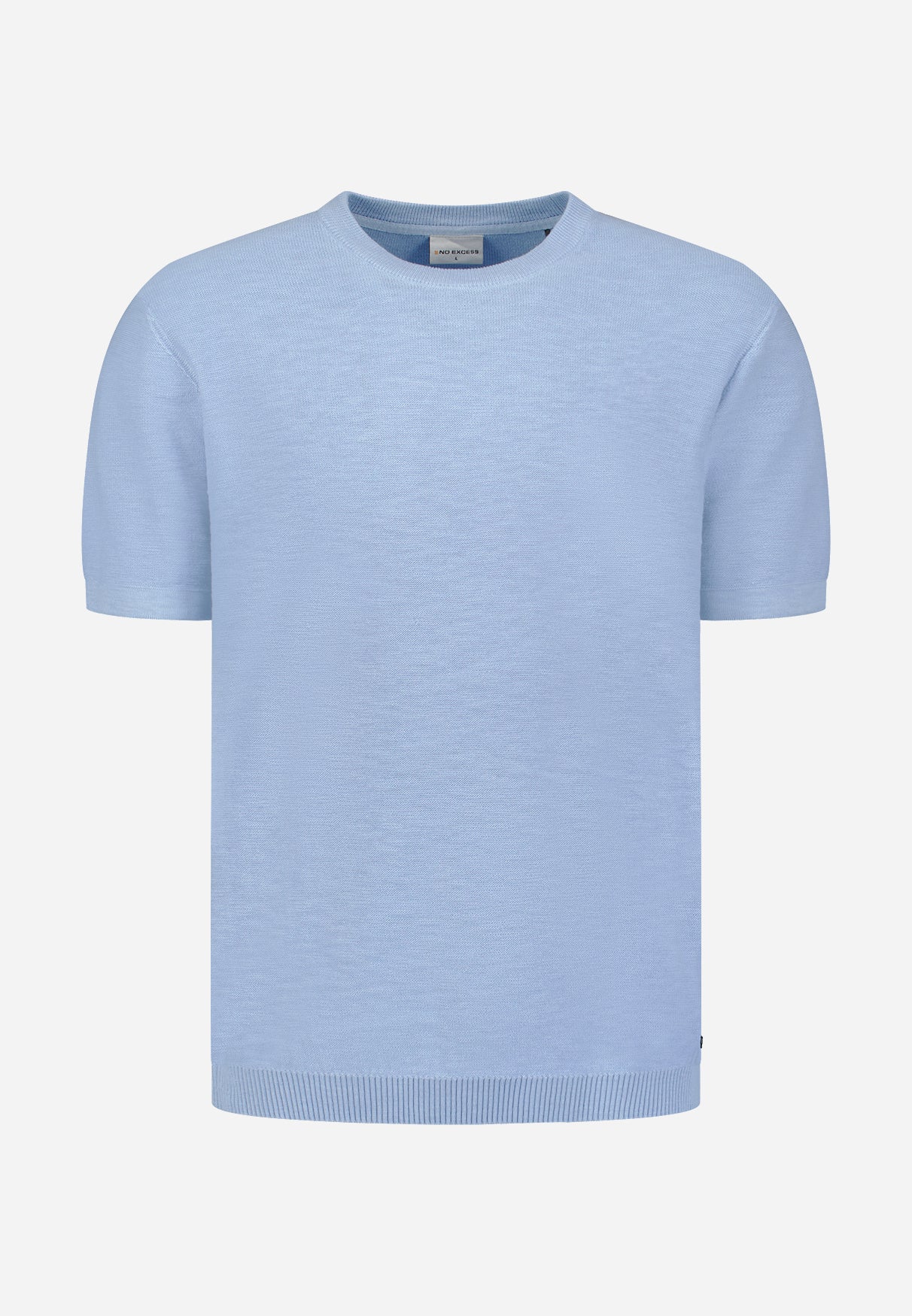 Knitted slub T-shirt | Blue