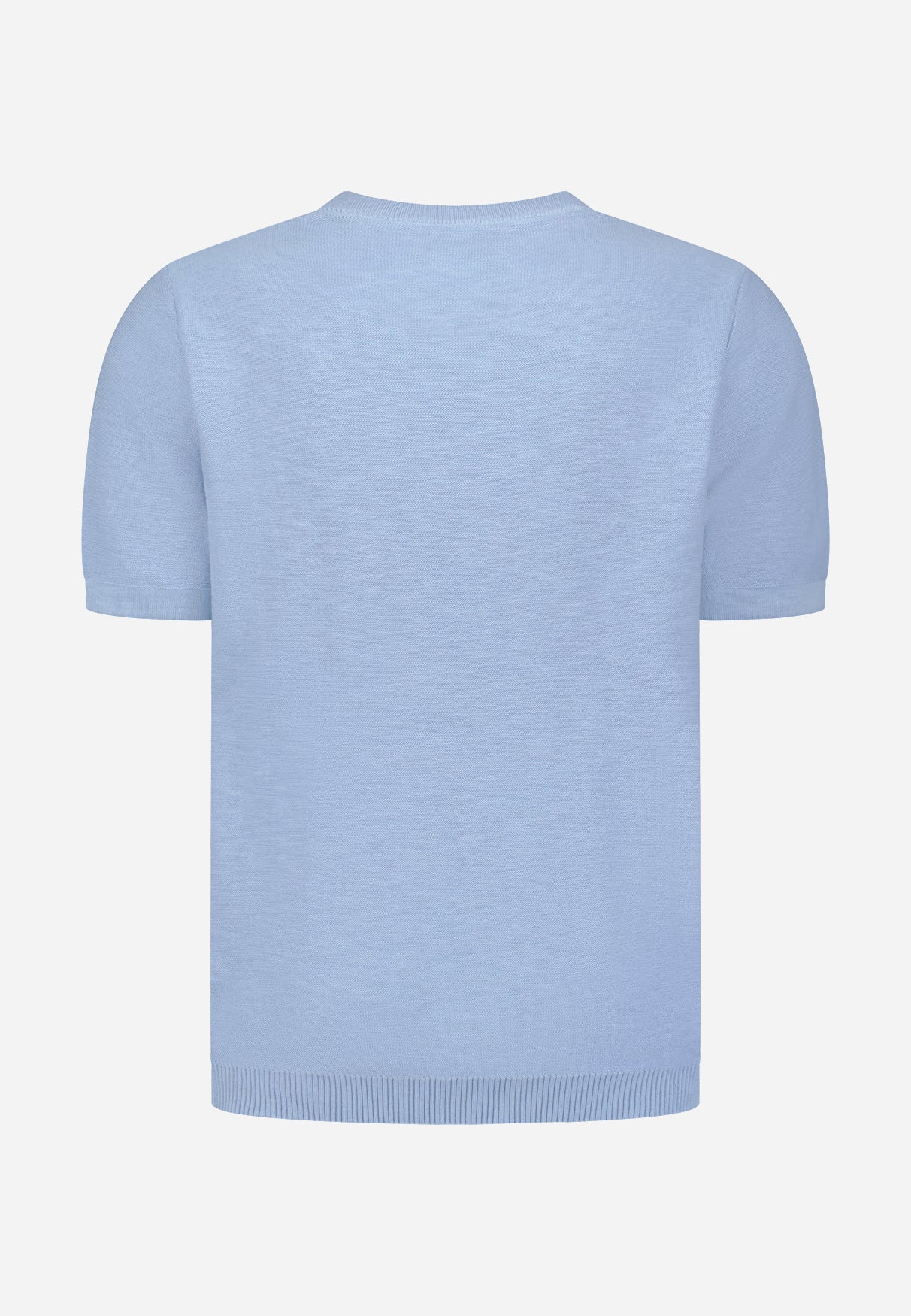 Knitted slub T-shirt | Blue
